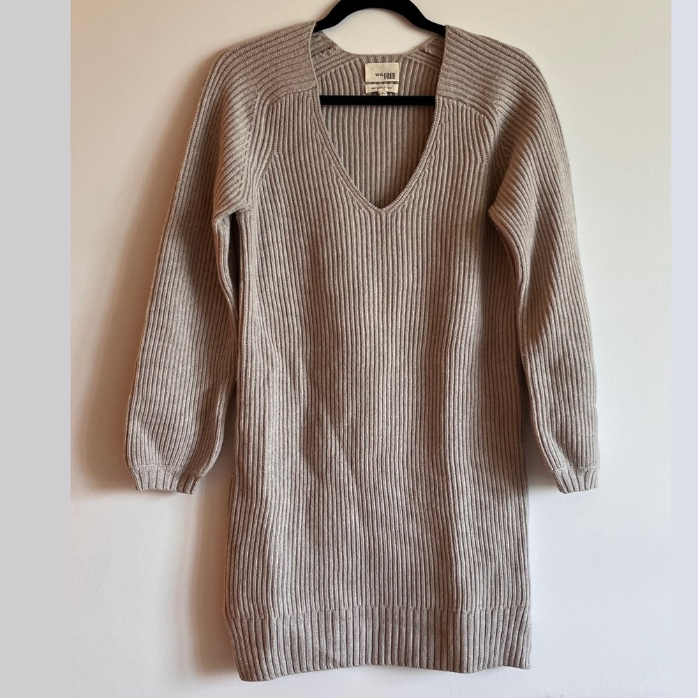 ARITZIA WILFRED FREE 100% WOOL SWEATER DRESS